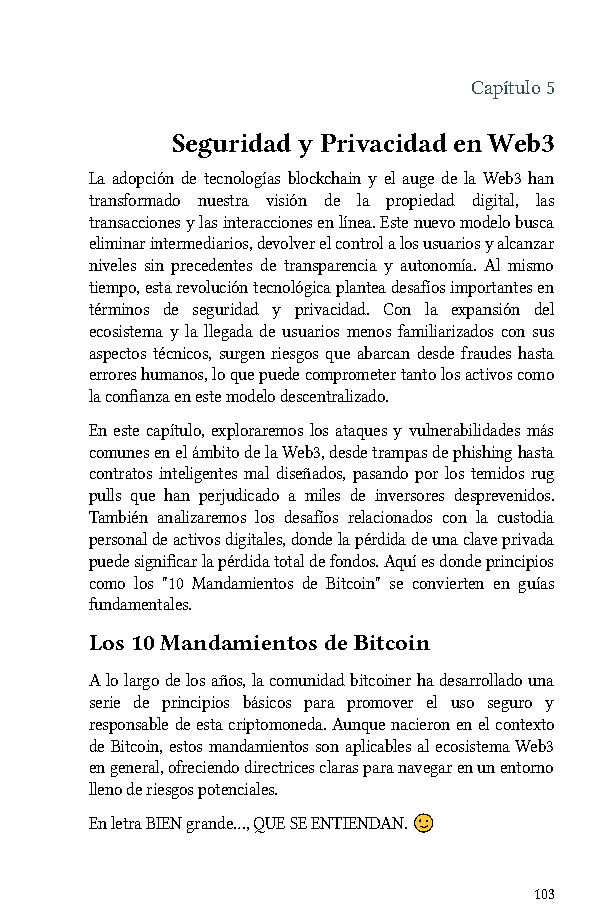 Vista del capítulo: Seguridad y Privacidad